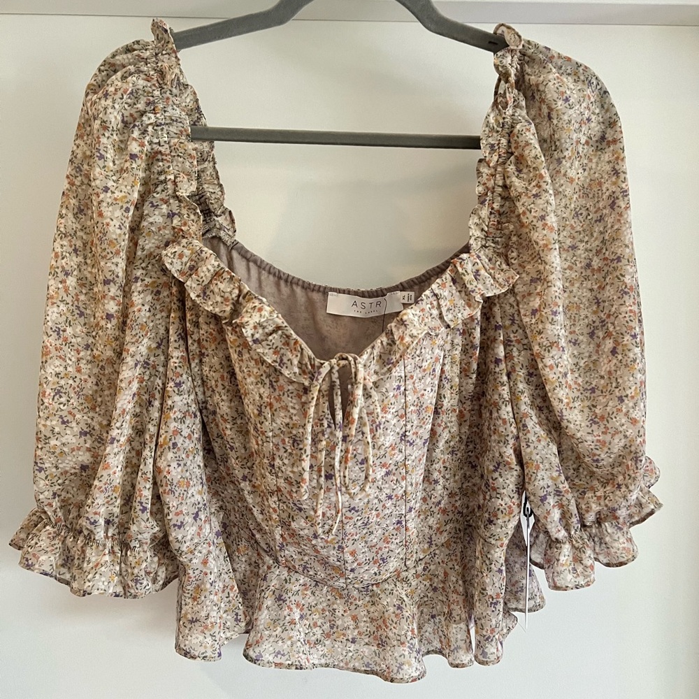 ATSTR the Label Floral Corset Top - NWT